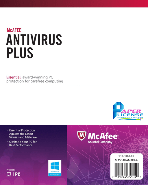 McAfee Antivirus Plus - 1 User / 1 Year